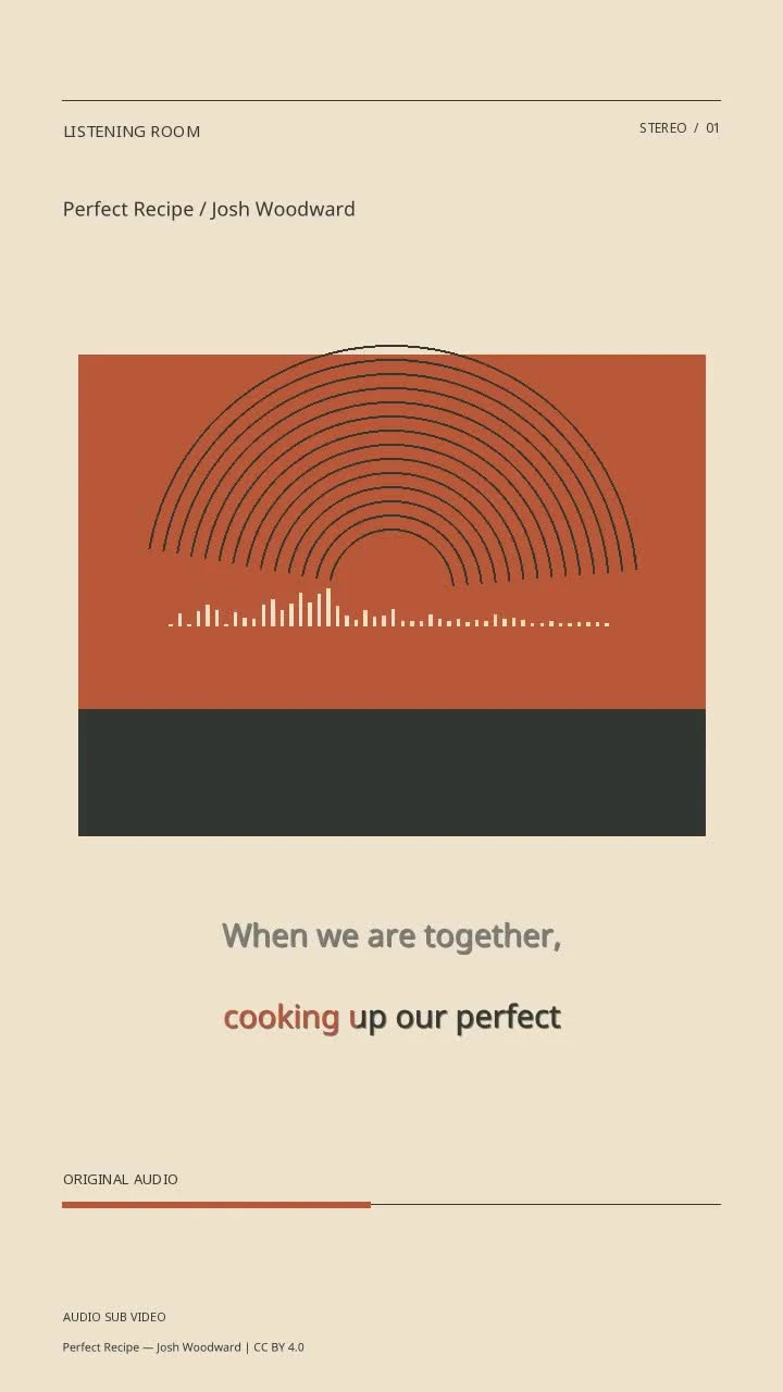 Perfect Recipe / Josh Woodward