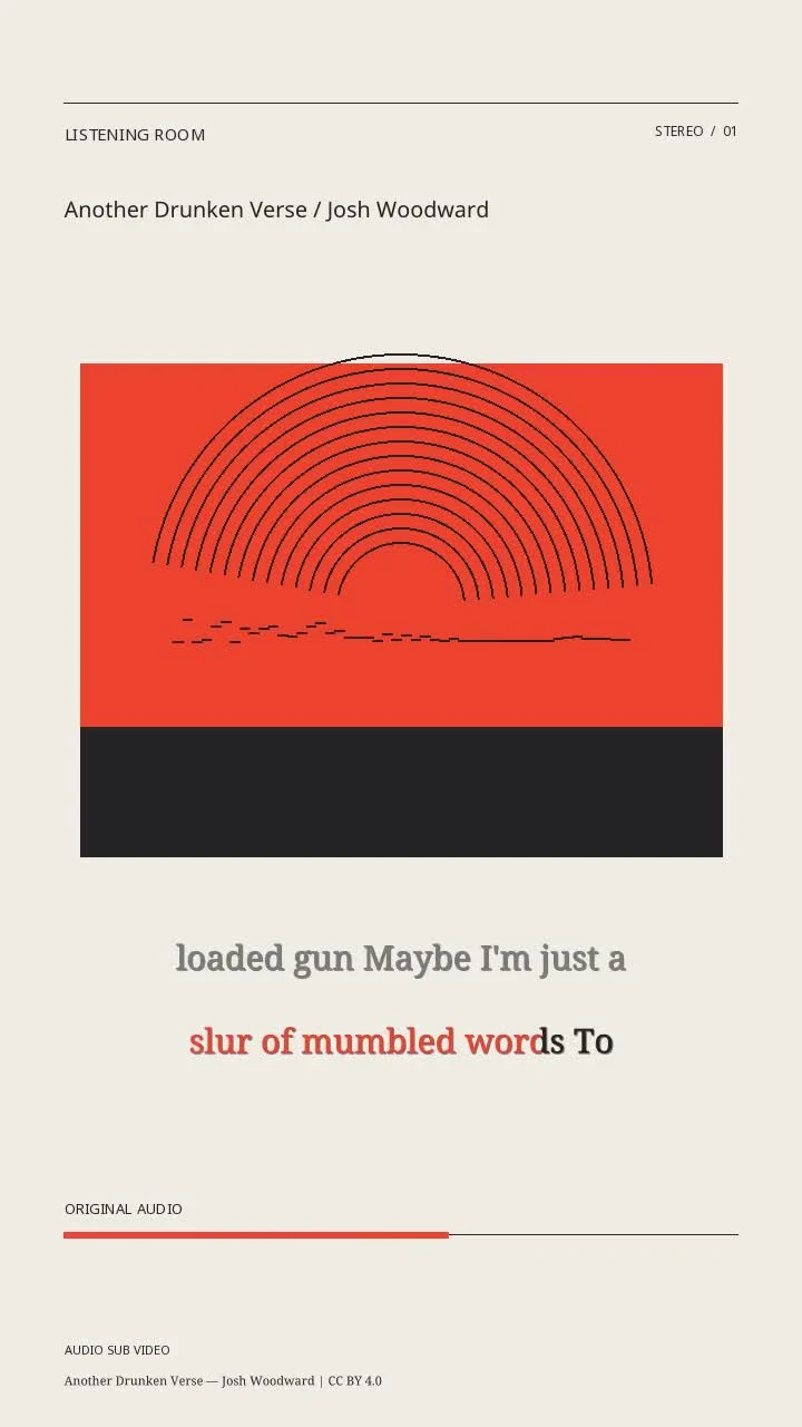 Another Drunken Verse / Josh Woodward