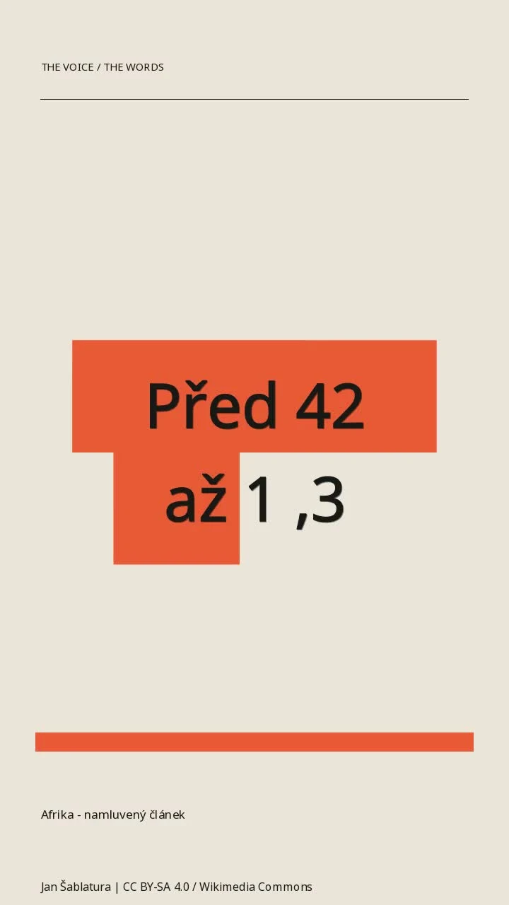Afrika - namluvený článek