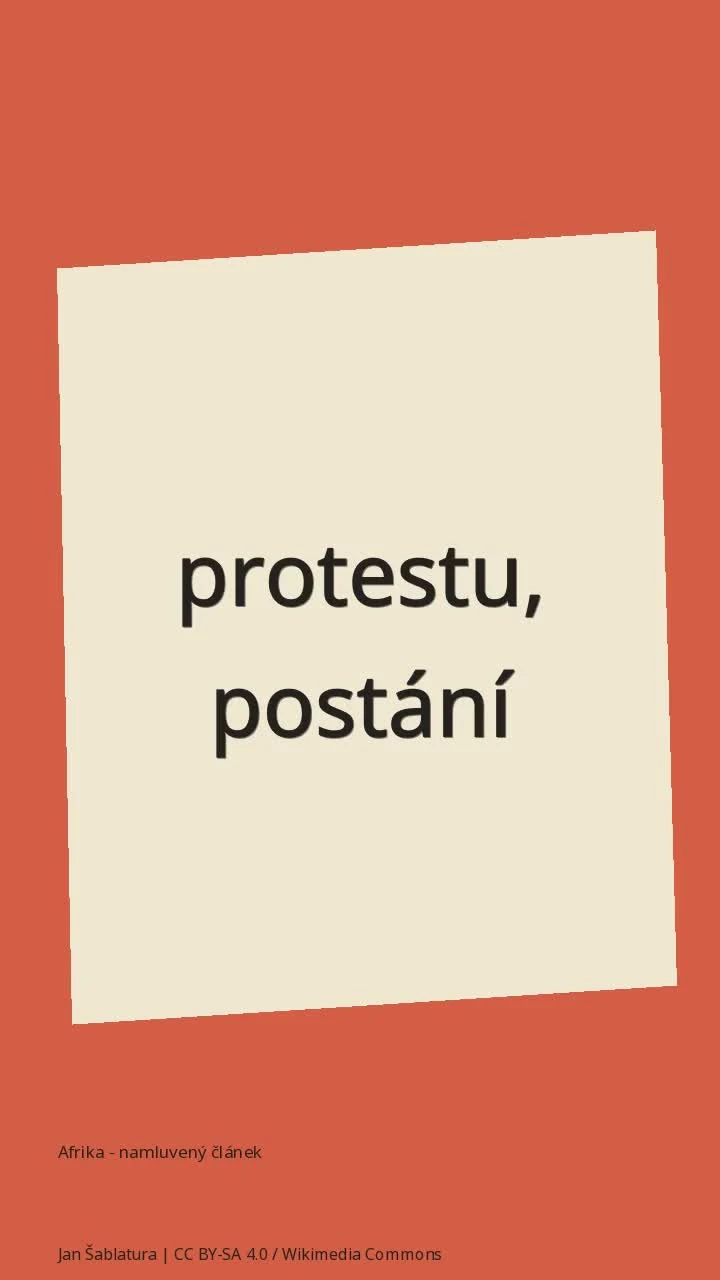 Afrika - namluvený článek