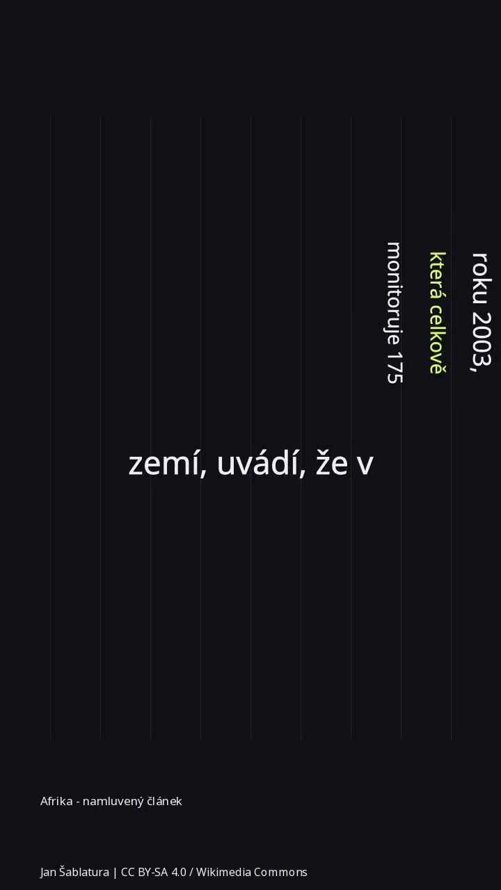 Afrika - namluvený článek
