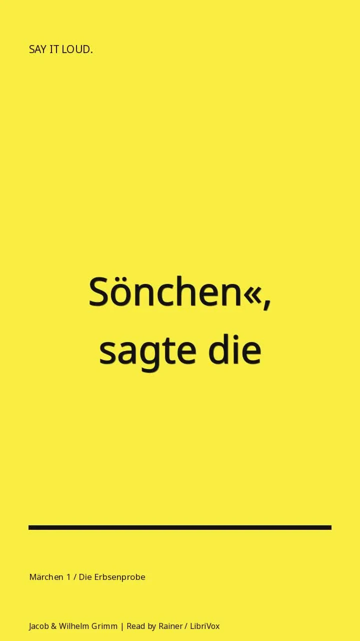 Märchen 1 / Die Erbsenprobe