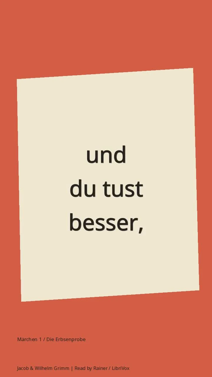 Märchen 1 / Die Erbsenprobe