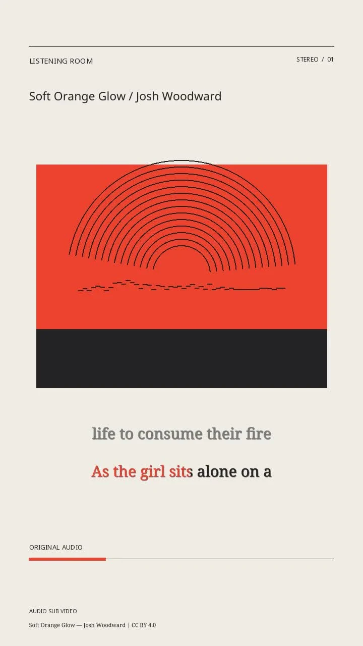 Soft Orange Glow / Josh Woodward