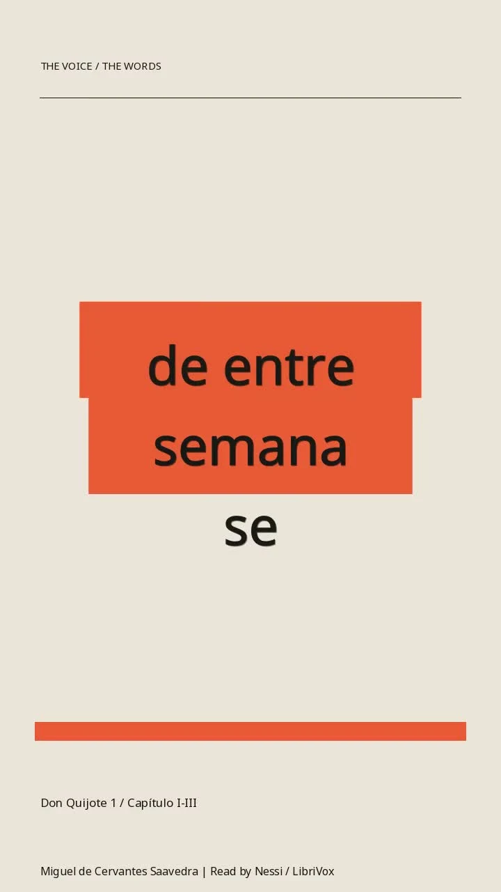 Don Quijote 1 / Capítulo I-III