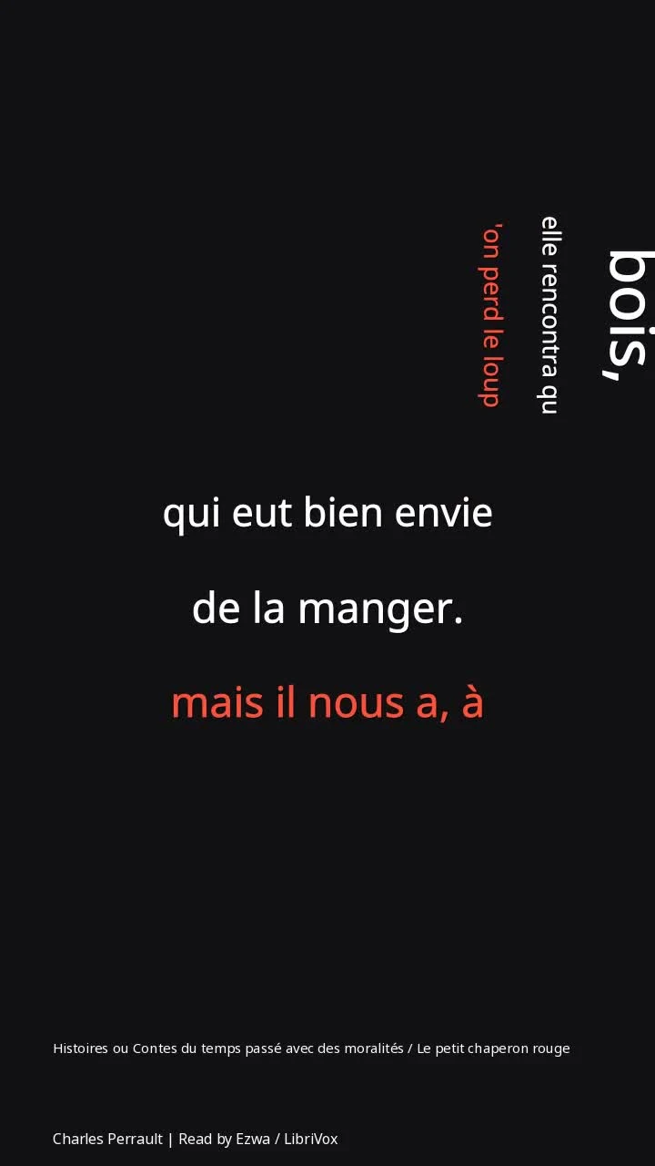 Histoires ou Contes du temps passé avec des moralités / Le petit chaperon rouge