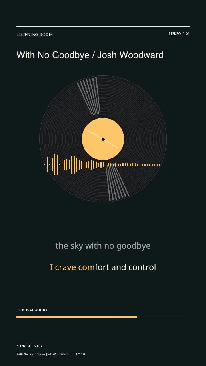 With No Goodbye / Josh Woodward