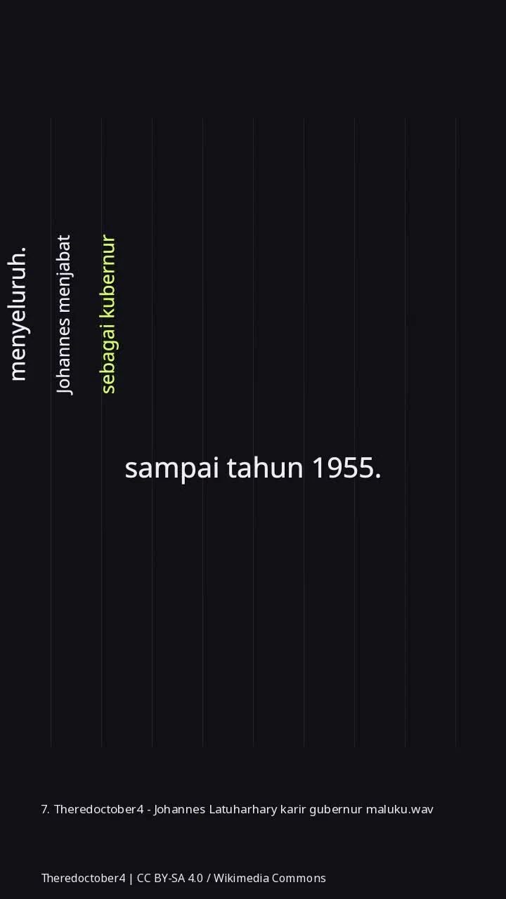 7. Theredoctober4 - Johannes Latuharhary karir gubernur maluku.wav
