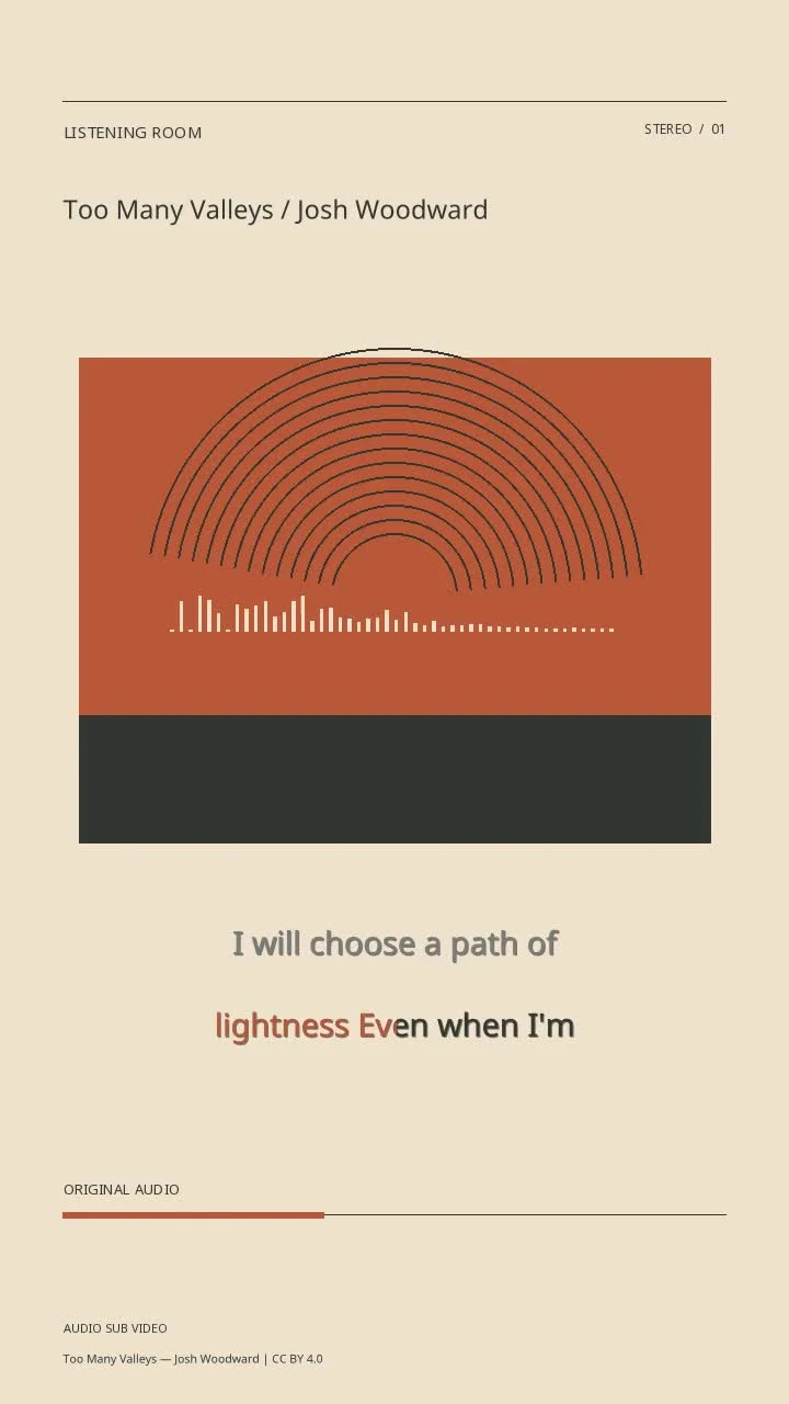 Too Many Valleys / Josh Woodward