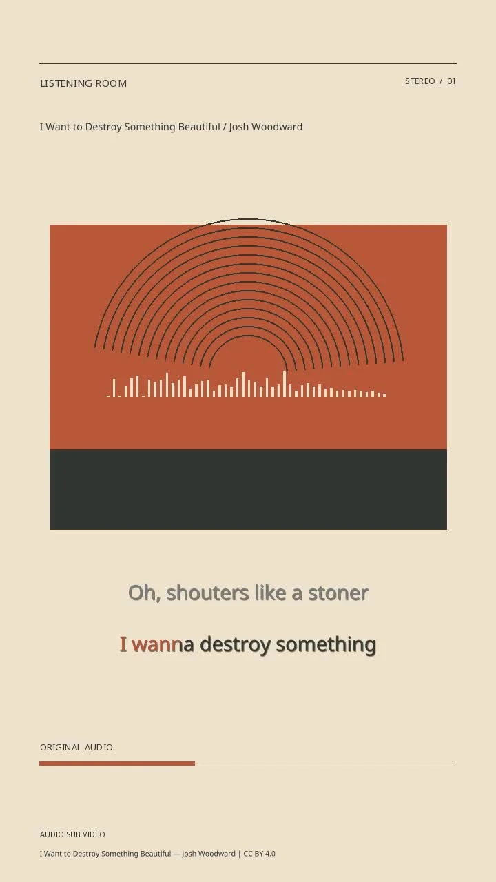 I Want to Destroy Something Beautiful / Josh Woodward