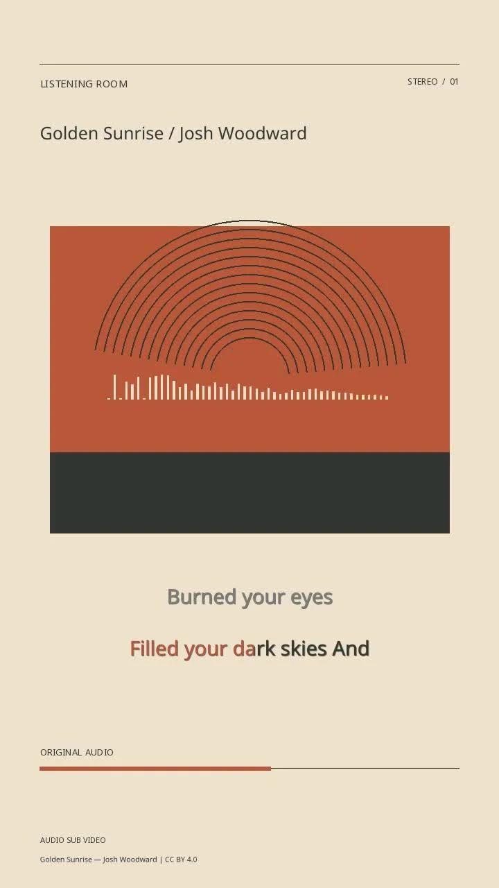 Golden Sunrise / Josh Woodward