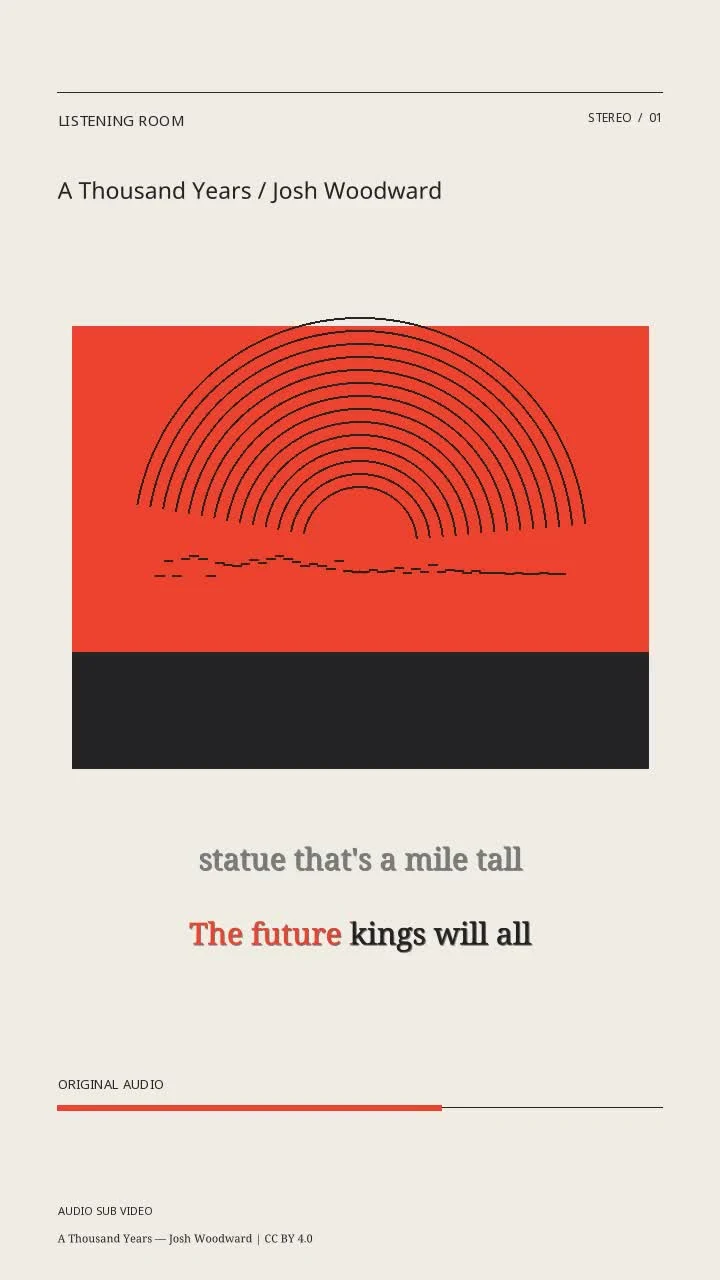 A Thousand Years / Josh Woodward