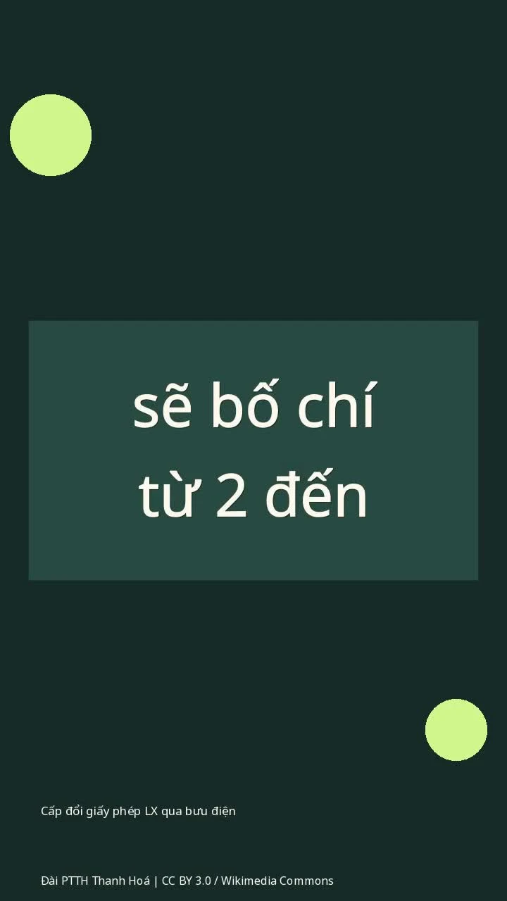 Cấp đổi giấy phép LX qua bưu điện