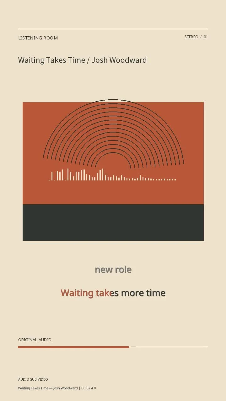 Waiting Takes Time / Josh Woodward