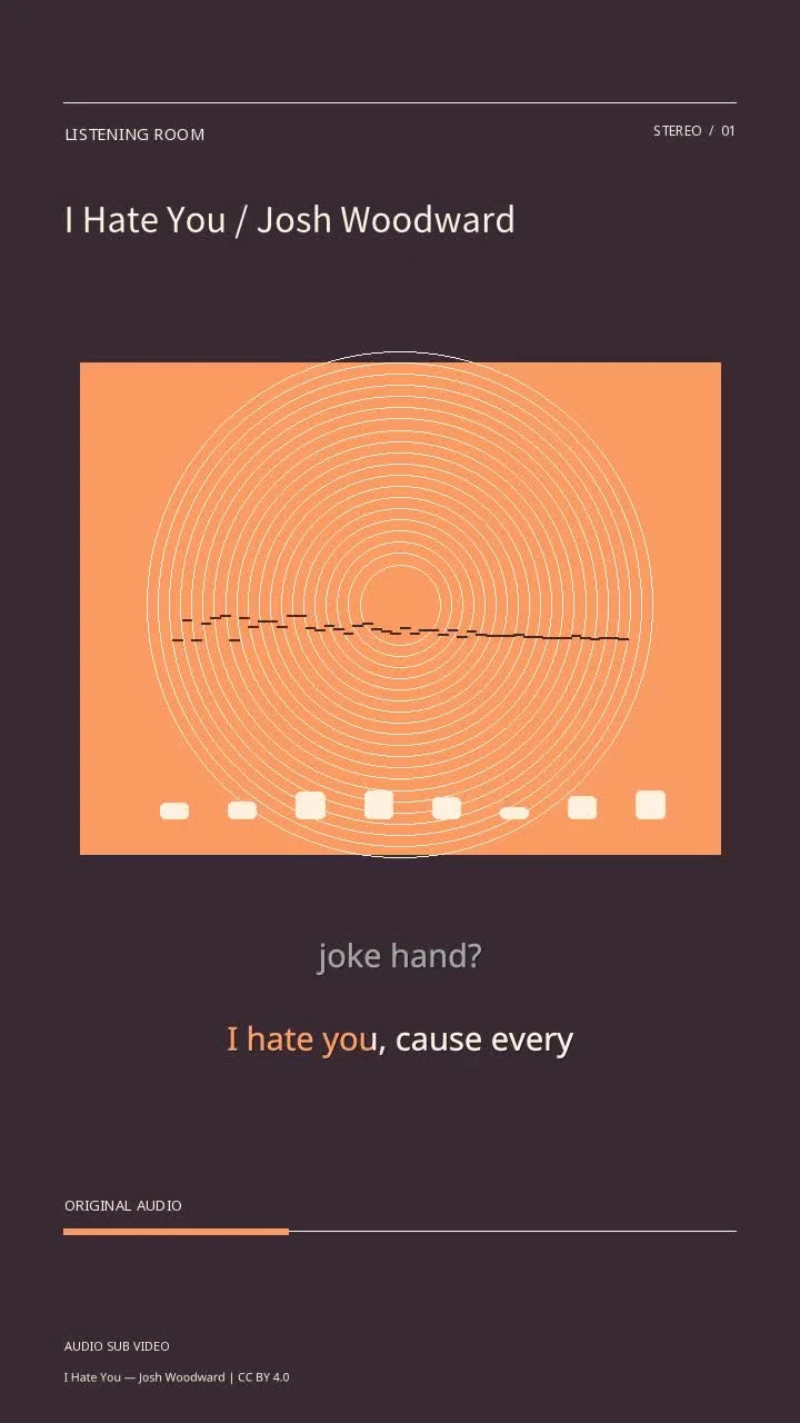 I Hate You / Josh Woodward