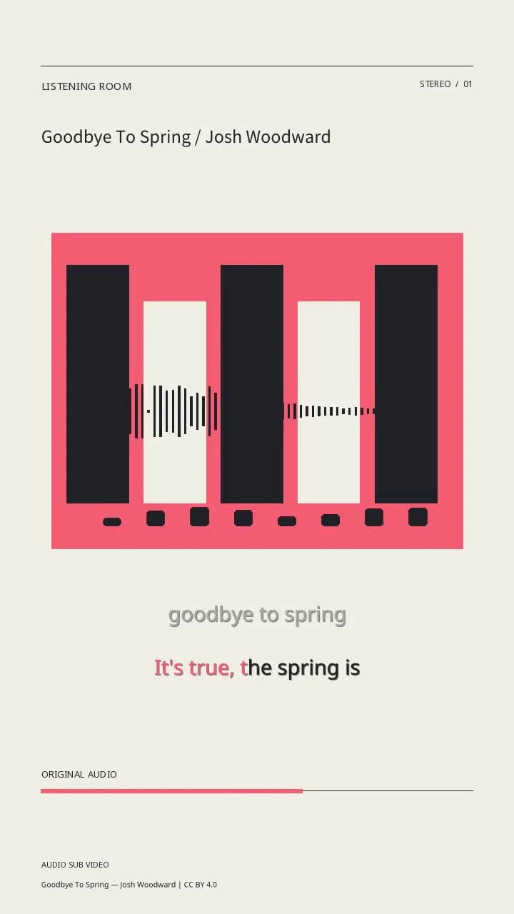 Goodbye To Spring / Josh Woodward