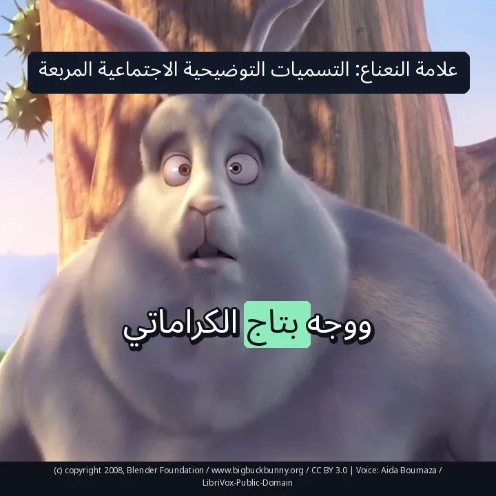 علامة النعناع: التسميات التوضيحية الاجتماعية المربعة