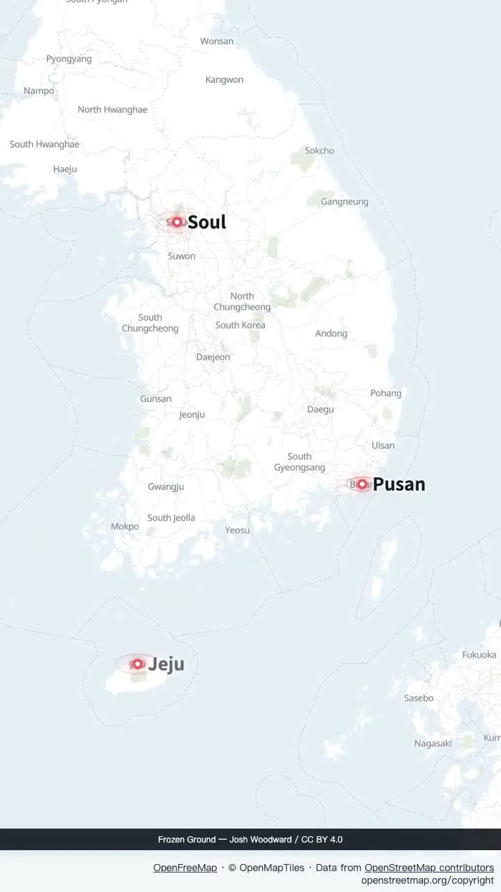 Jižní Korea: čisté městské špendlíky