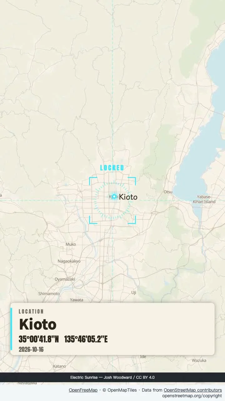 Revelación de la ubicación de Kioto: una postal de un diario