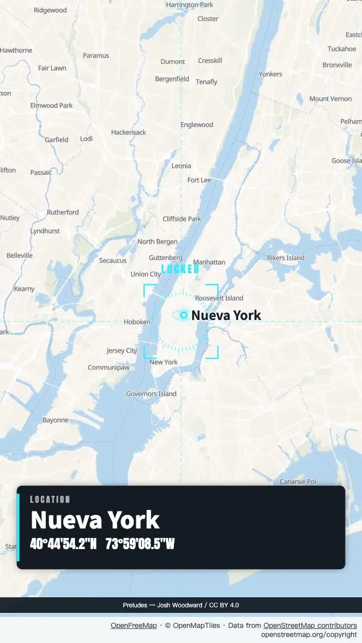Nueva York: tarjeta de ubicación limpia