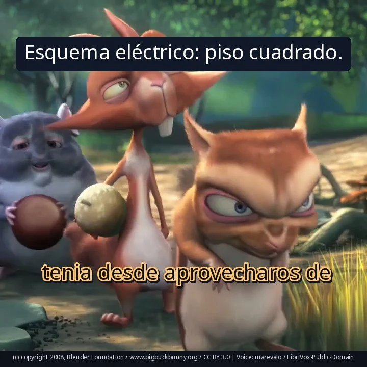 Esquema eléctrico: piso cuadrado.