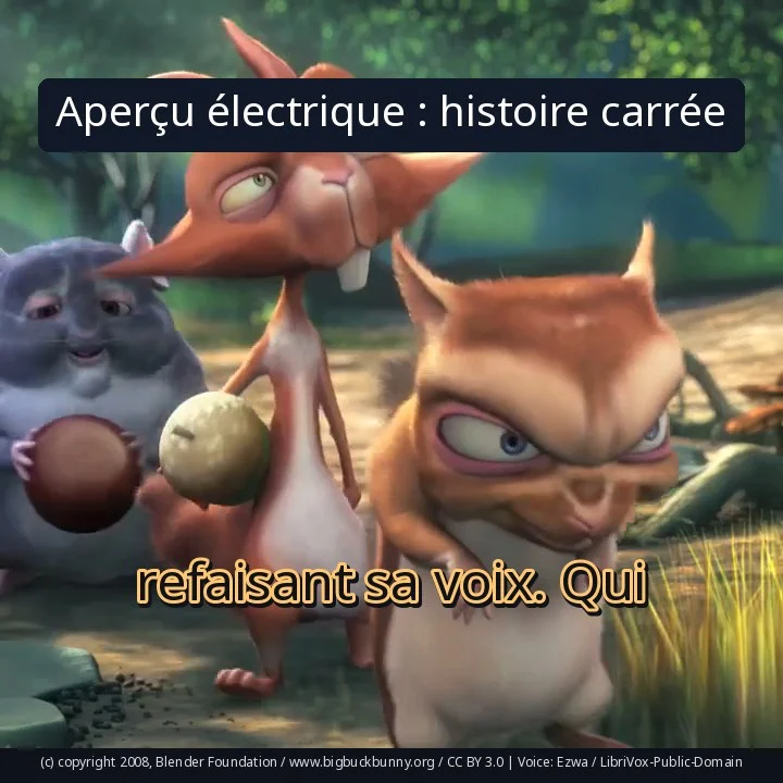 Aperçu électrique : histoire carrée
