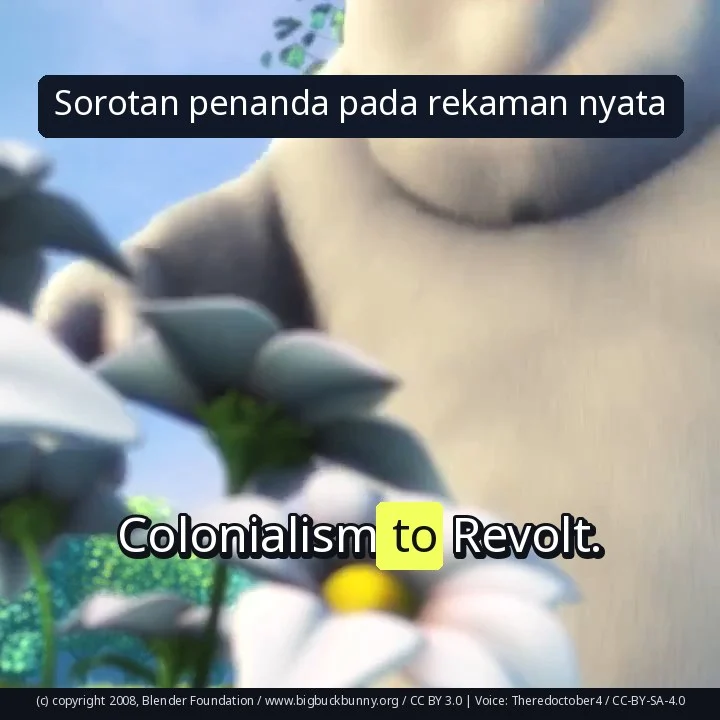 Sorotan penanda pada rekaman nyata