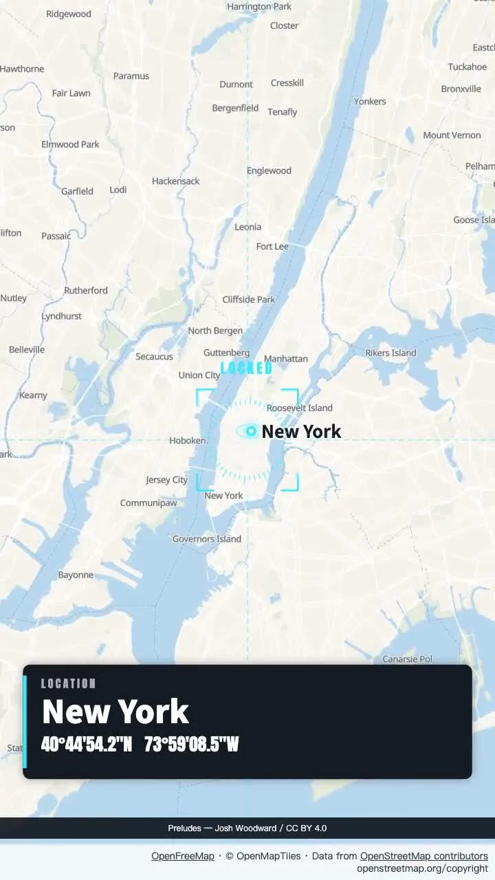 New York: scheda di localizzazione pulita