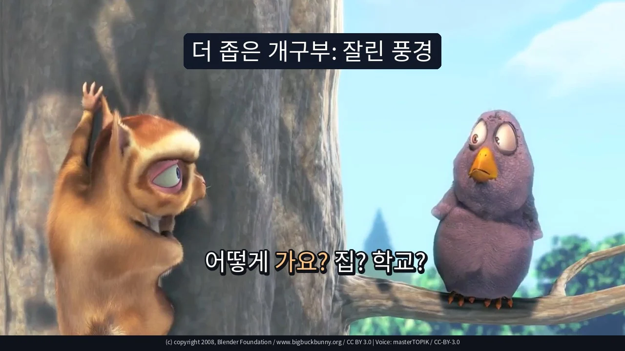 더 좁은 개구부: 잘린 풍경