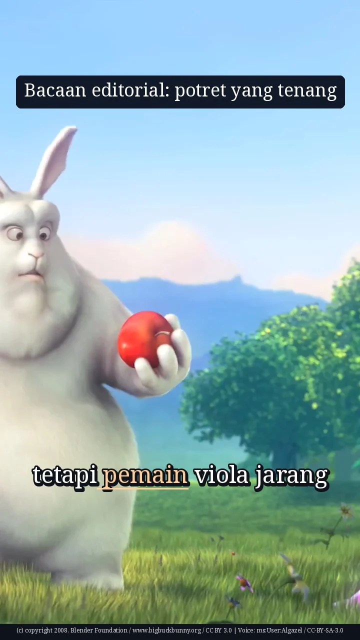 Bacaan editorial: potret yang tenang