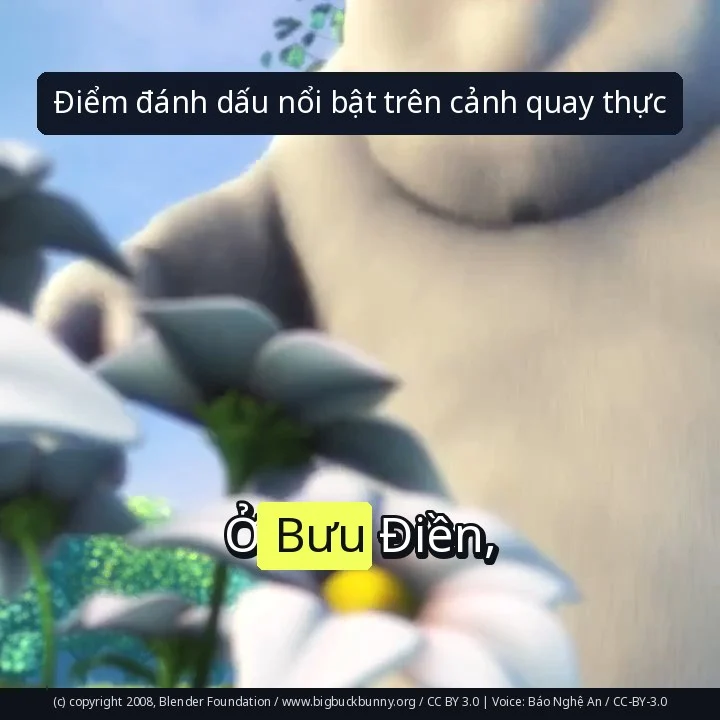Điểm đánh dấu nổi bật trên cảnh quay thực